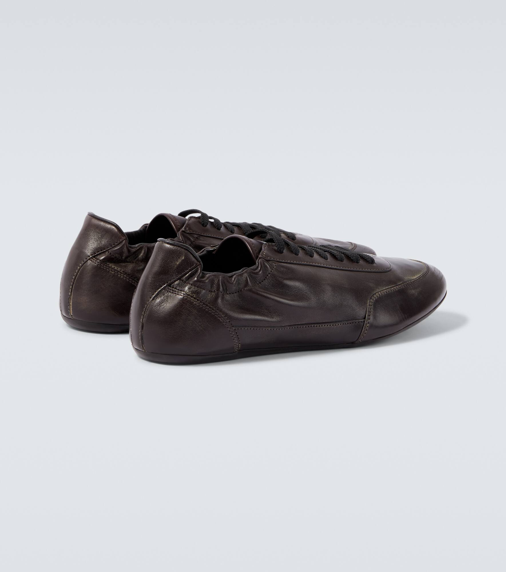 Collapse leather sneakers - 6
