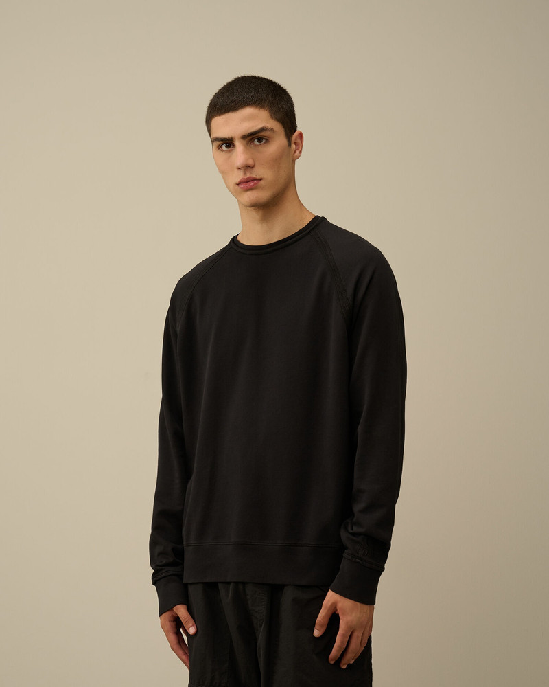 C.P. Company Light Fleece Logo Crew Neck Sweatshirt outlook