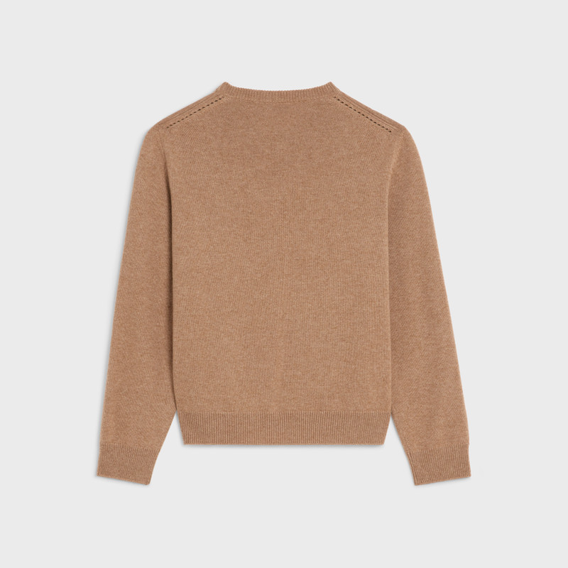 CELINE crew neck sweater in heritage cashmere outlook