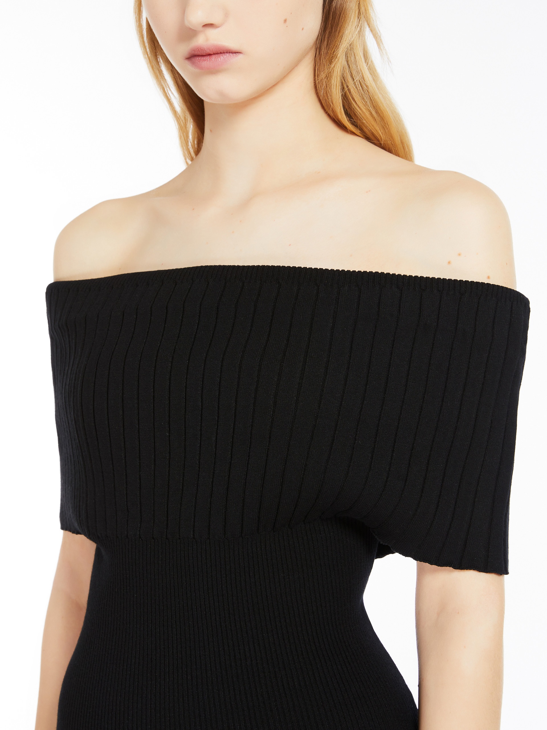 FERITOS Off-the-shoulder knit dress - 5