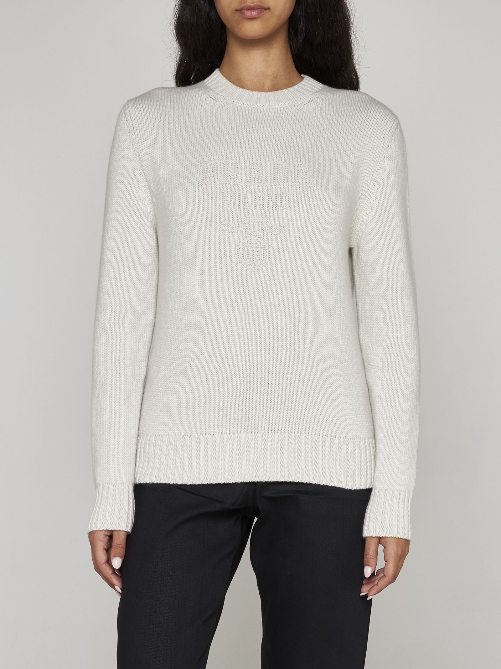Logo cashmere sweater - 3