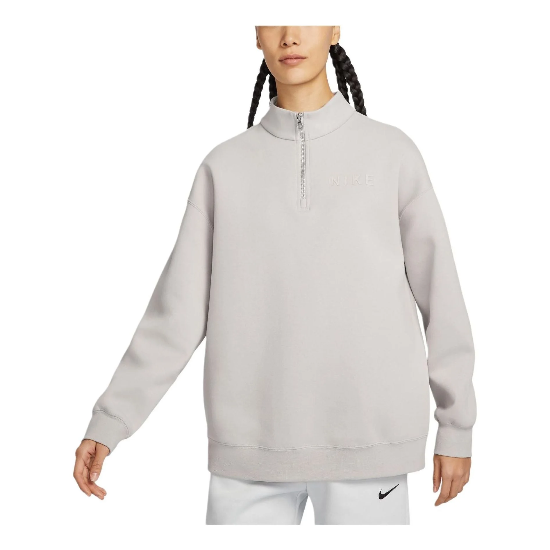 (WMNS) Nike Sportswear Top 'Light Iron Ore' HF5175-012 - 1