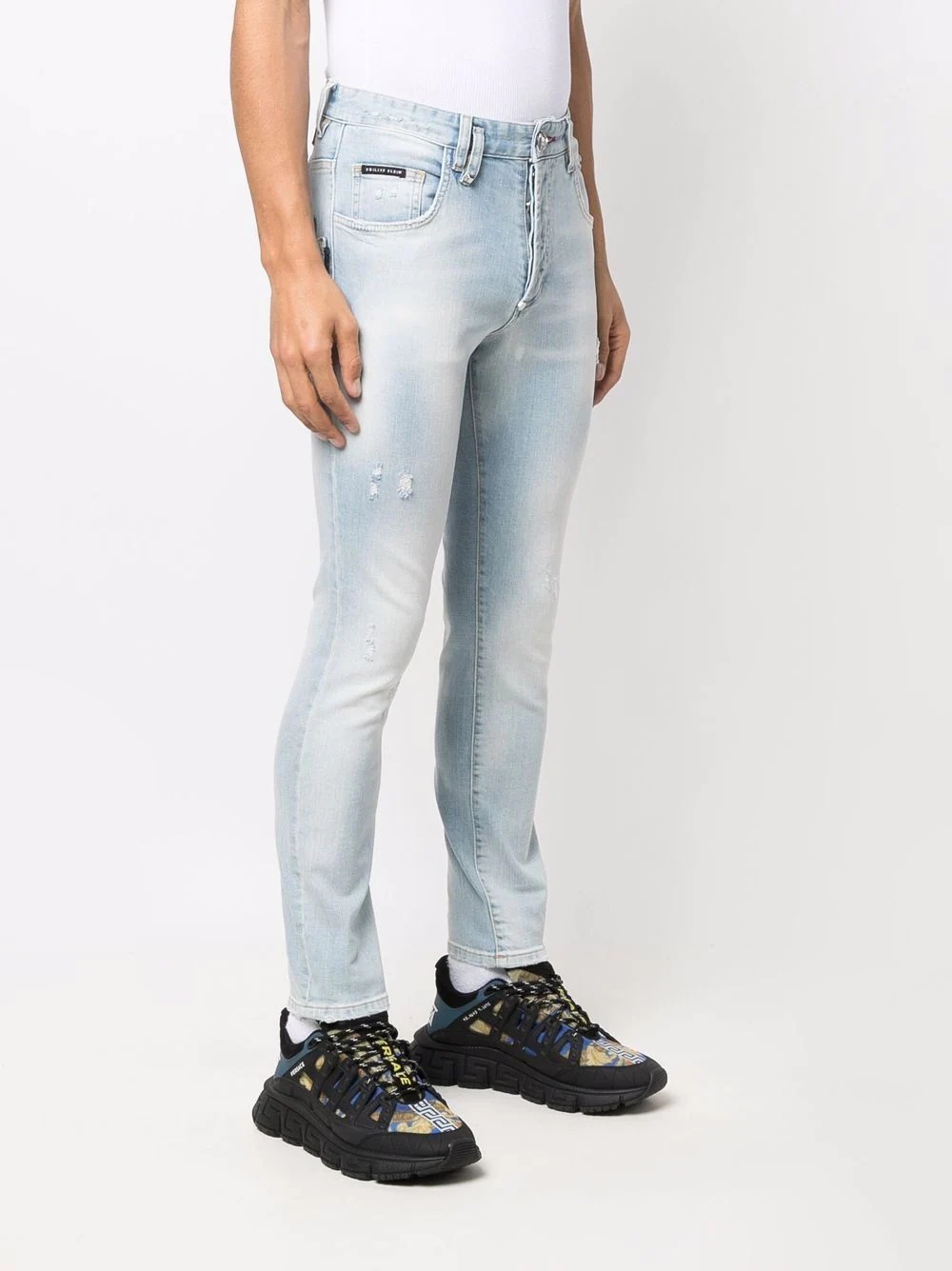 distressed skinny jeans - 3