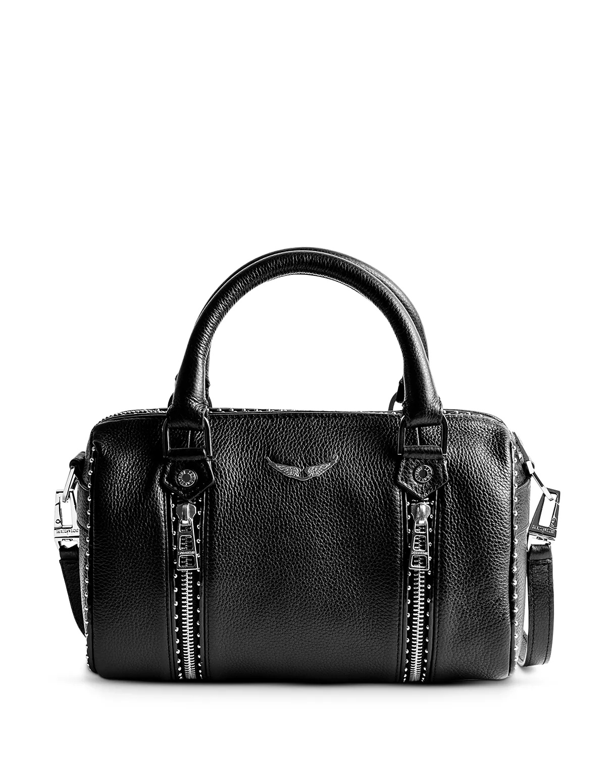 Sunny Small Studded Leather Bowling Bag - 1