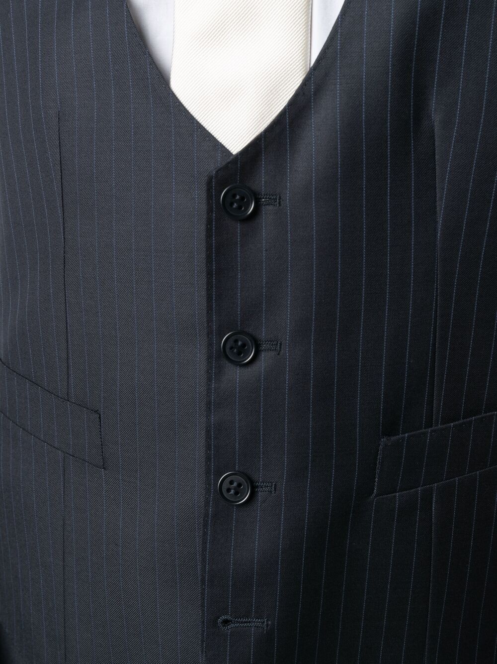 pinstripe three-piece suit - 7