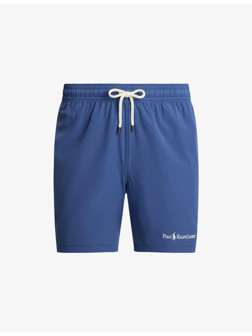 Brand-Embroidered Drawstring-Waist Swim Shorts - 1