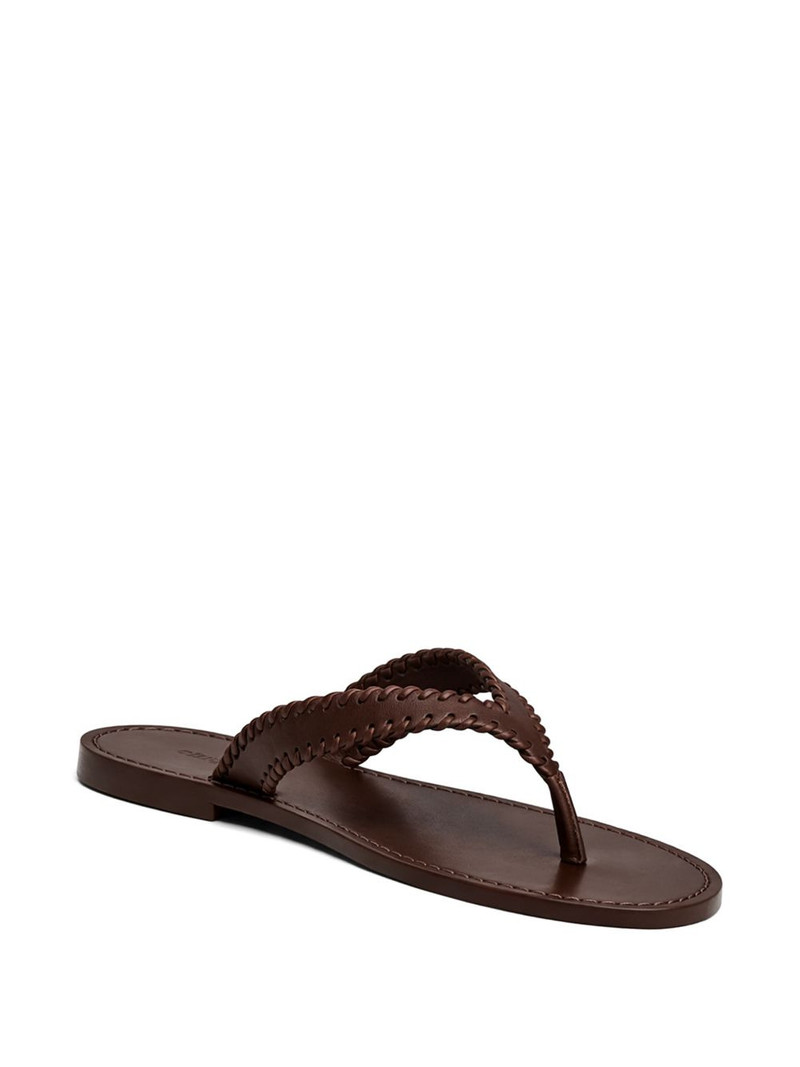 Cinq à Sept Jessica leather flat sandals outlook