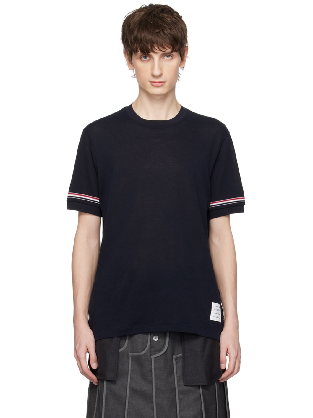 Navy Striped T-Shirt - 1
