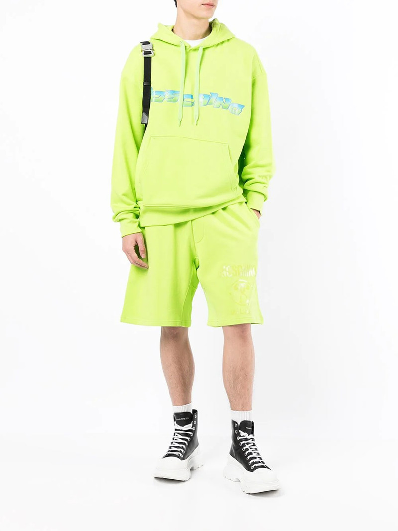 Moschino logo-print hoodie outlook