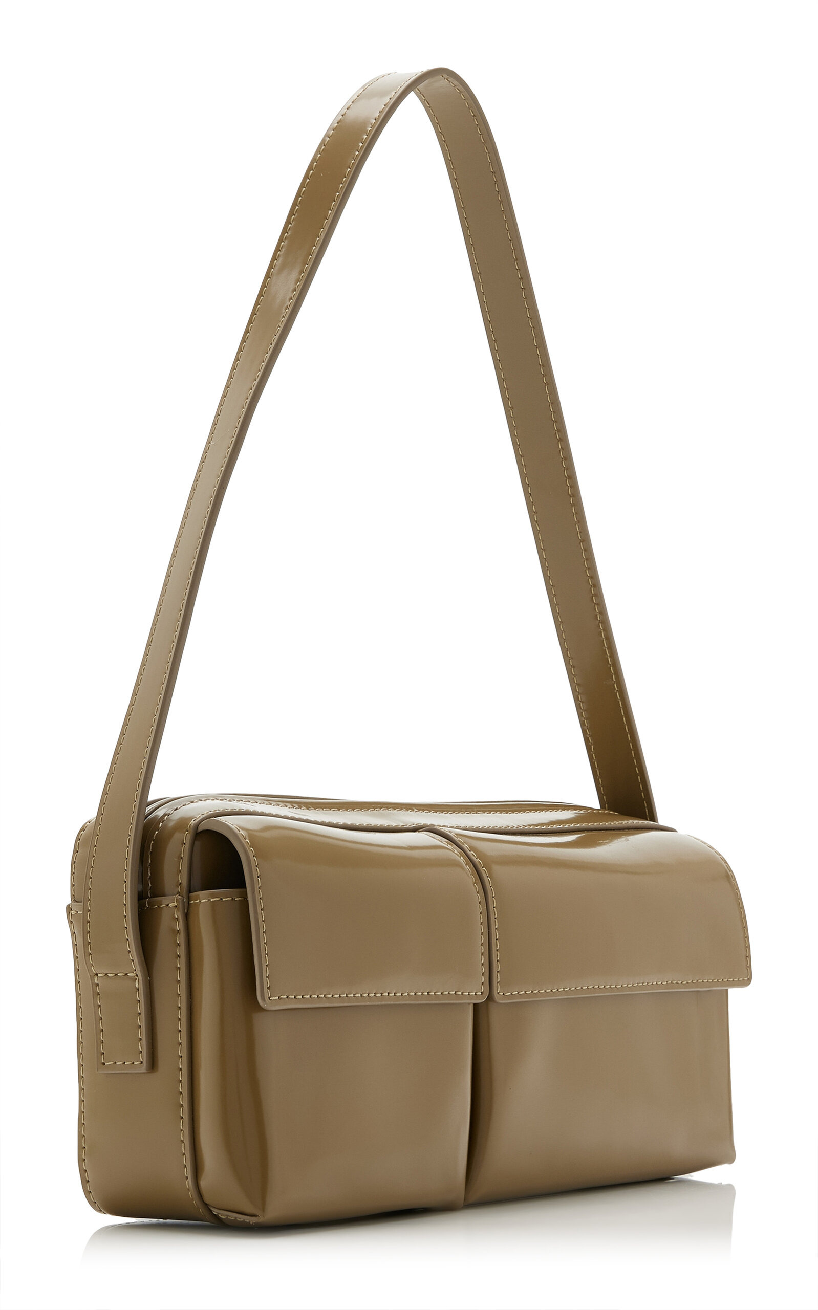 90's Utility Leather Shoulder Bag brown - 3