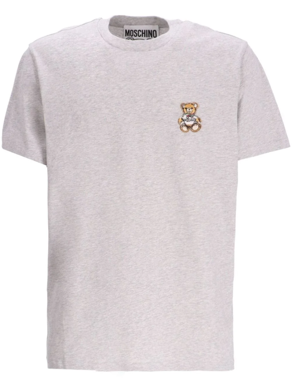 teddy bear appliqué cotton t-shirt - 1