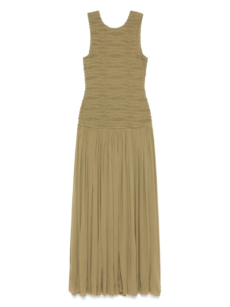 Jil Sander crepe sleeveless maxi dress outlook