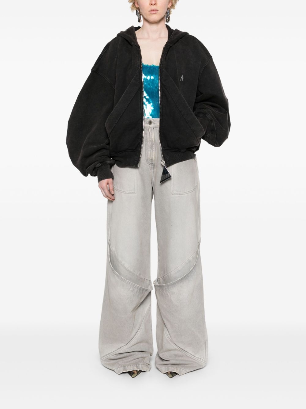 high-rise wide-leg jeans - 2