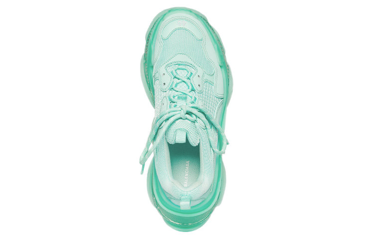 (WMNS) Balenciaga Triple S Sneaker 'Clear Sole - Mint' 544351W2GA14500 - 4