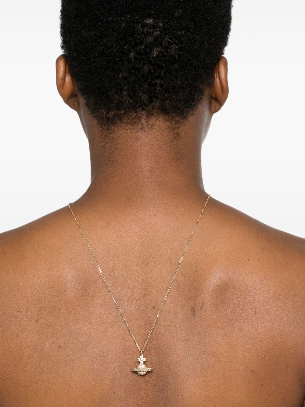 pendant orb crystal necklace - 2