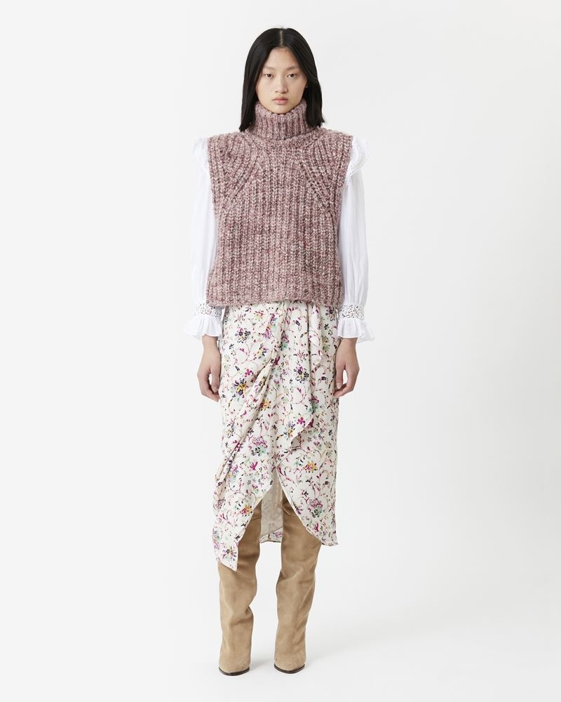 BERTHE FLORAL MIDI SKIRT - 2