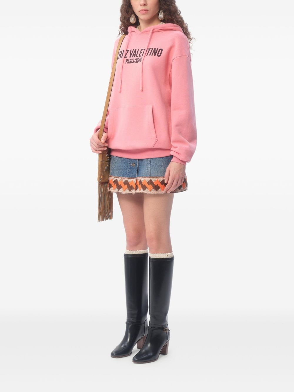 logo-print hoodie - 2