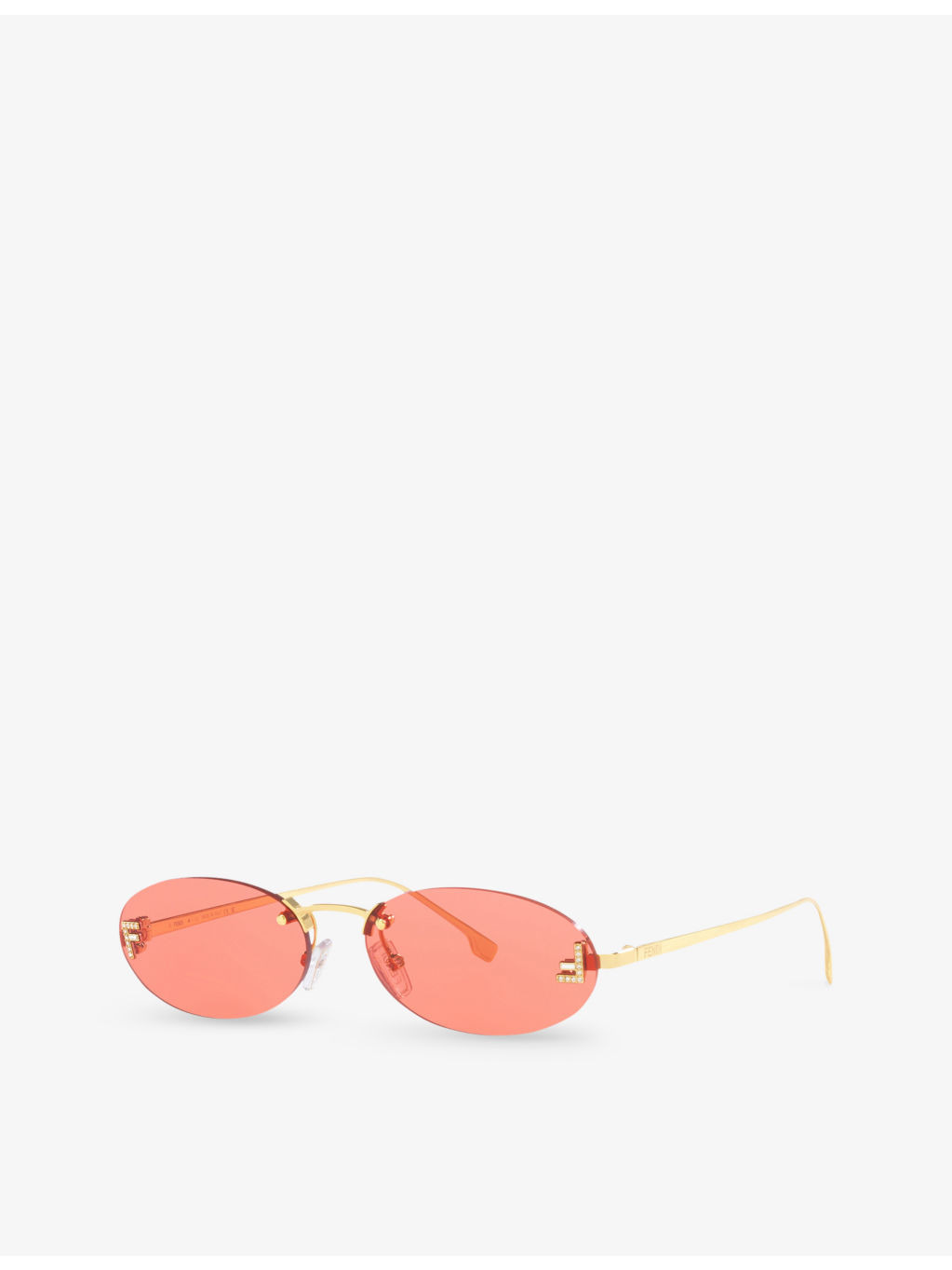 FE4075US oval-frame metal sunglasses - 2