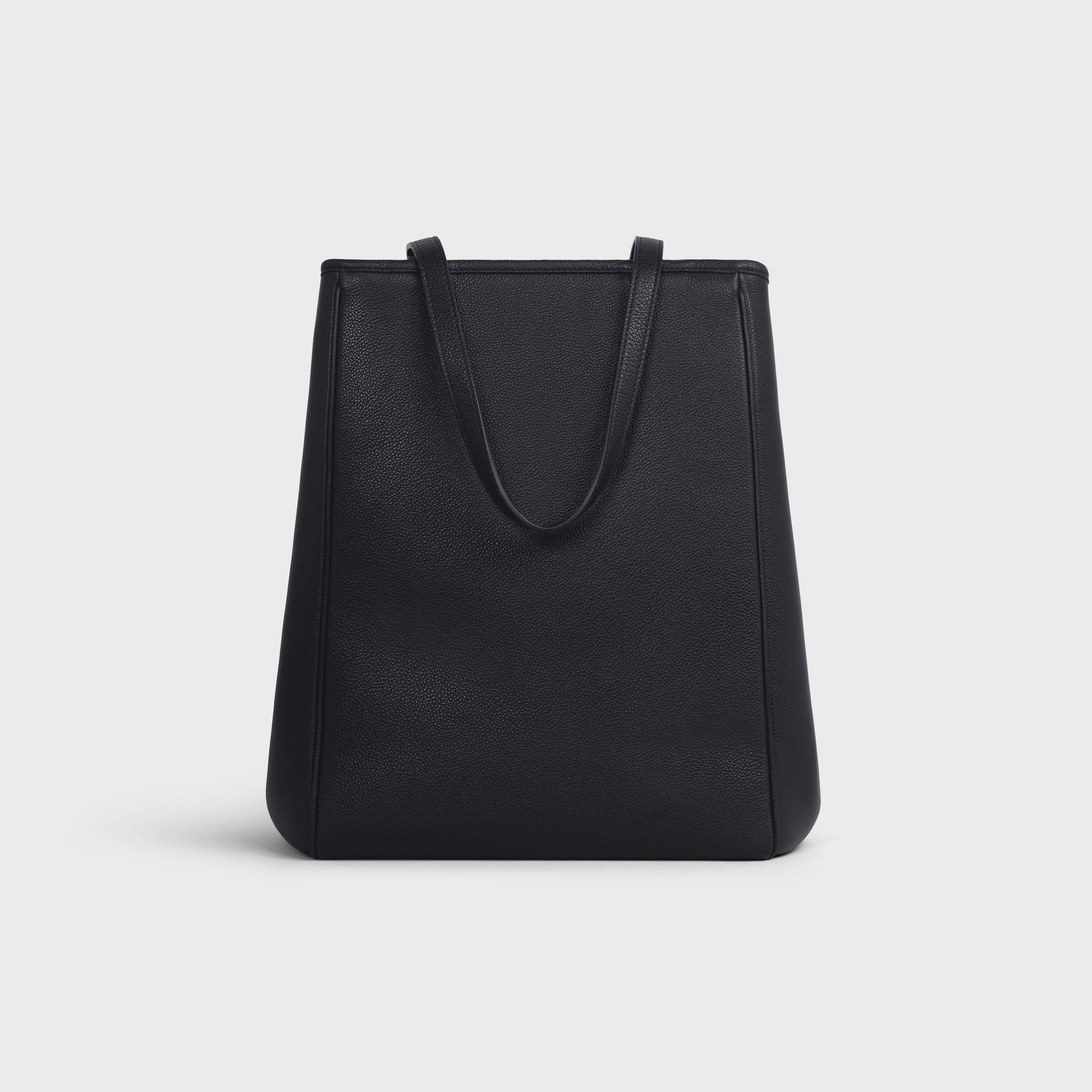 Medium Folded Cabas in Grained Calfskin - 3