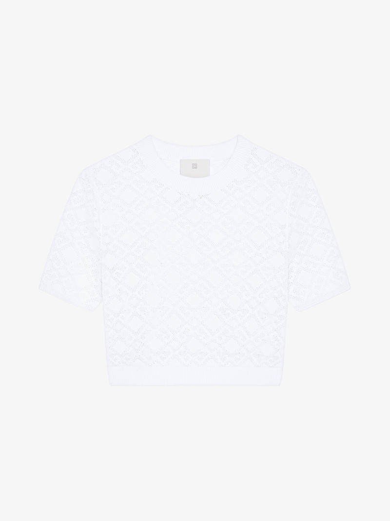 CROPPED SWEATER IN MONOGRAM 72 JACQUARD 1