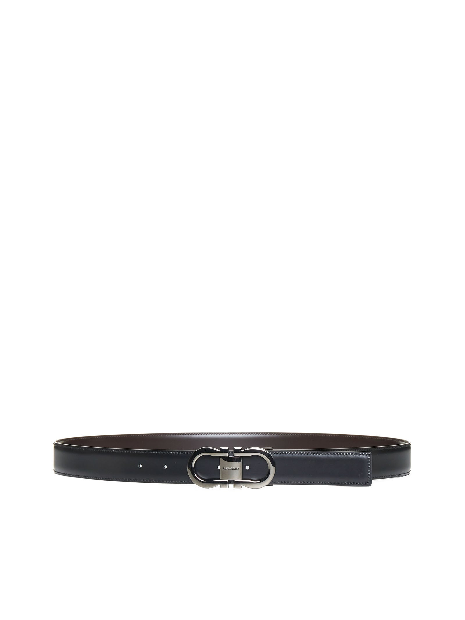 Ferragamo Men Gancini Leather Reversible Belt - 3