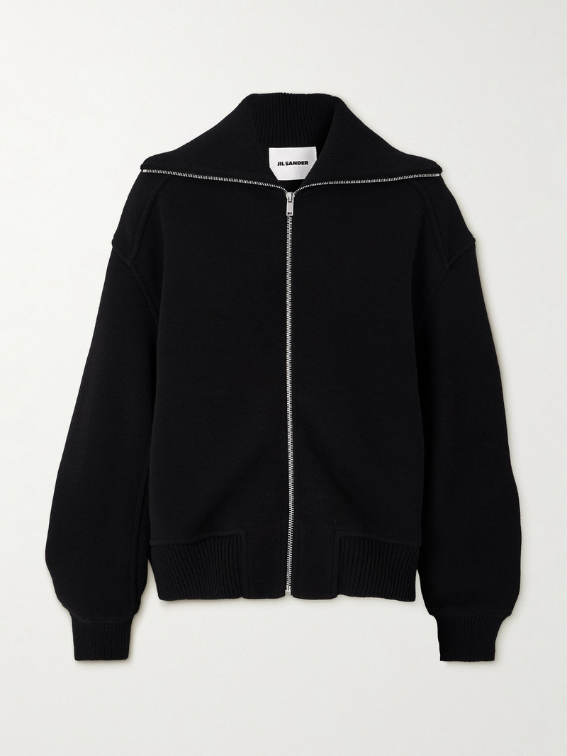 Oversized Wool-blend Bomber Jacket 1