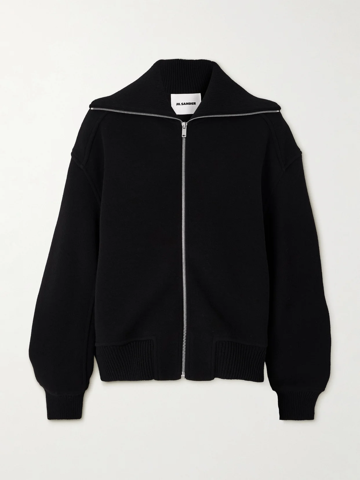 Oversized Wool-blend Bomber Jacket - 1