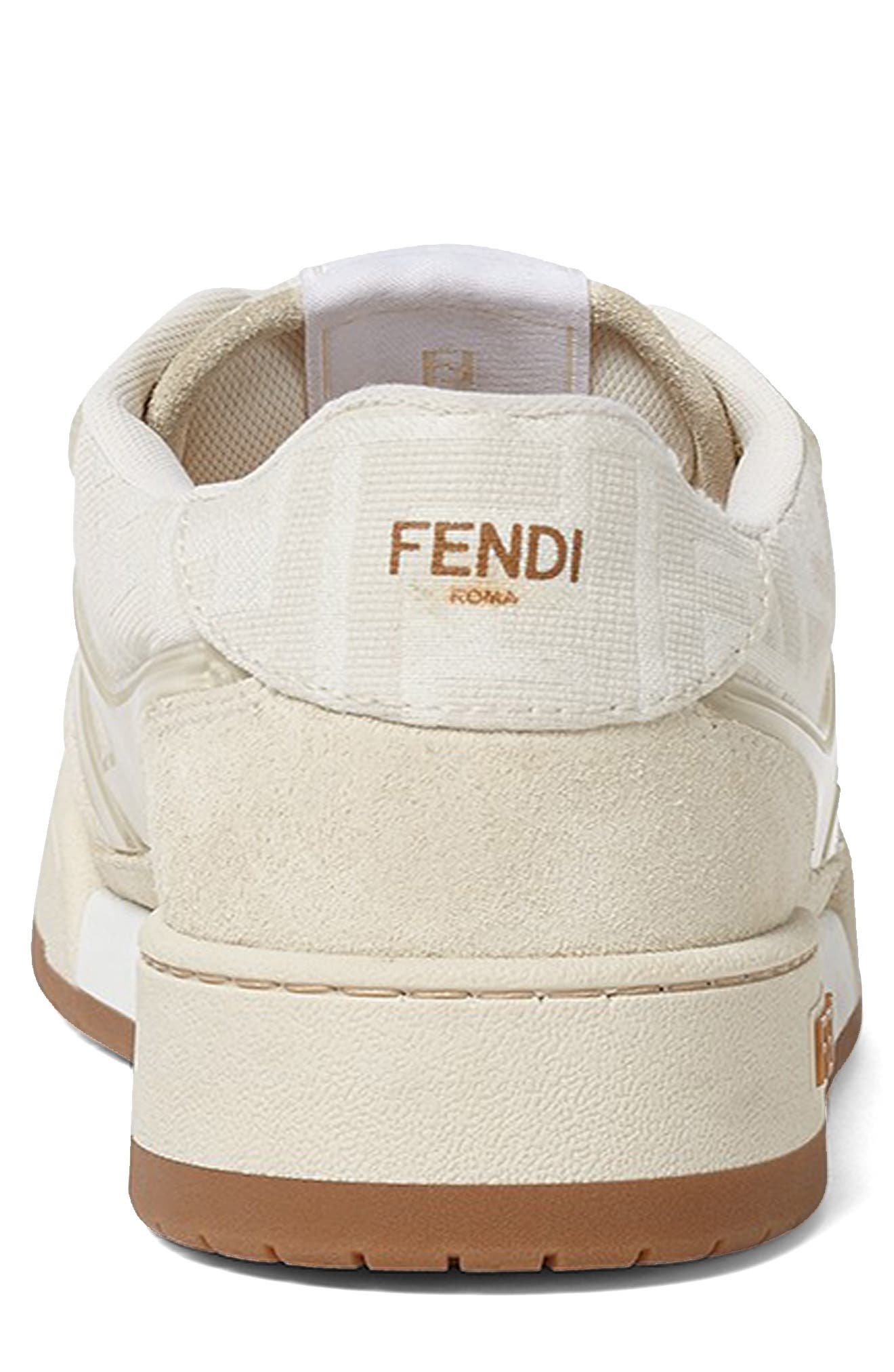 Fendi FF Match Sneaker in Granite/Avorio Tortoise at Nordstrom - 4