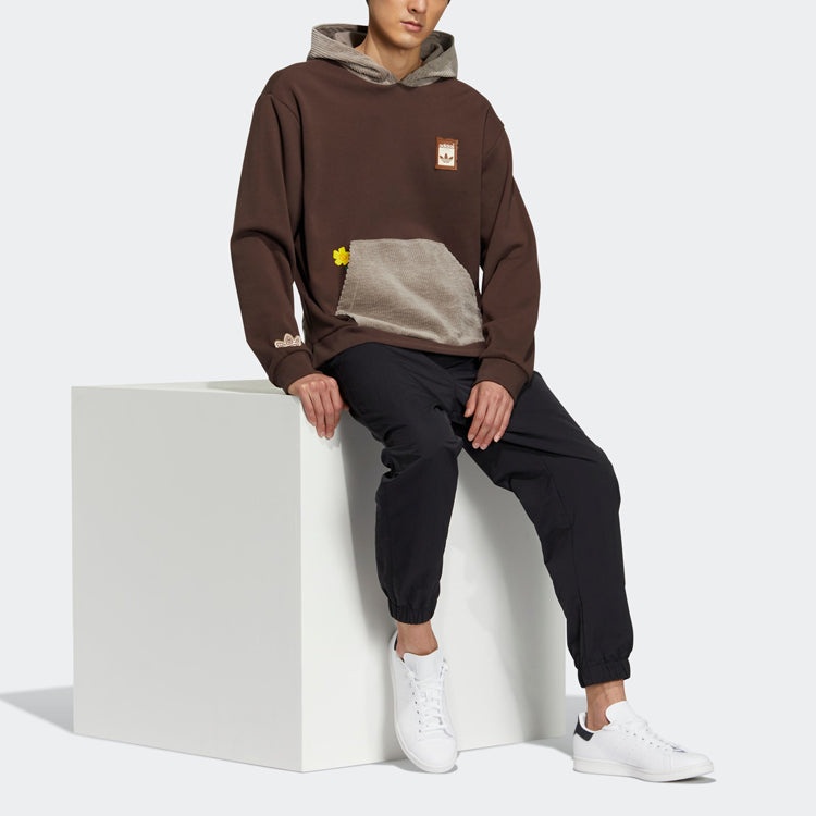 adidas originals x Melting Sadness Hoodie 'Brown' HY4187 - 3