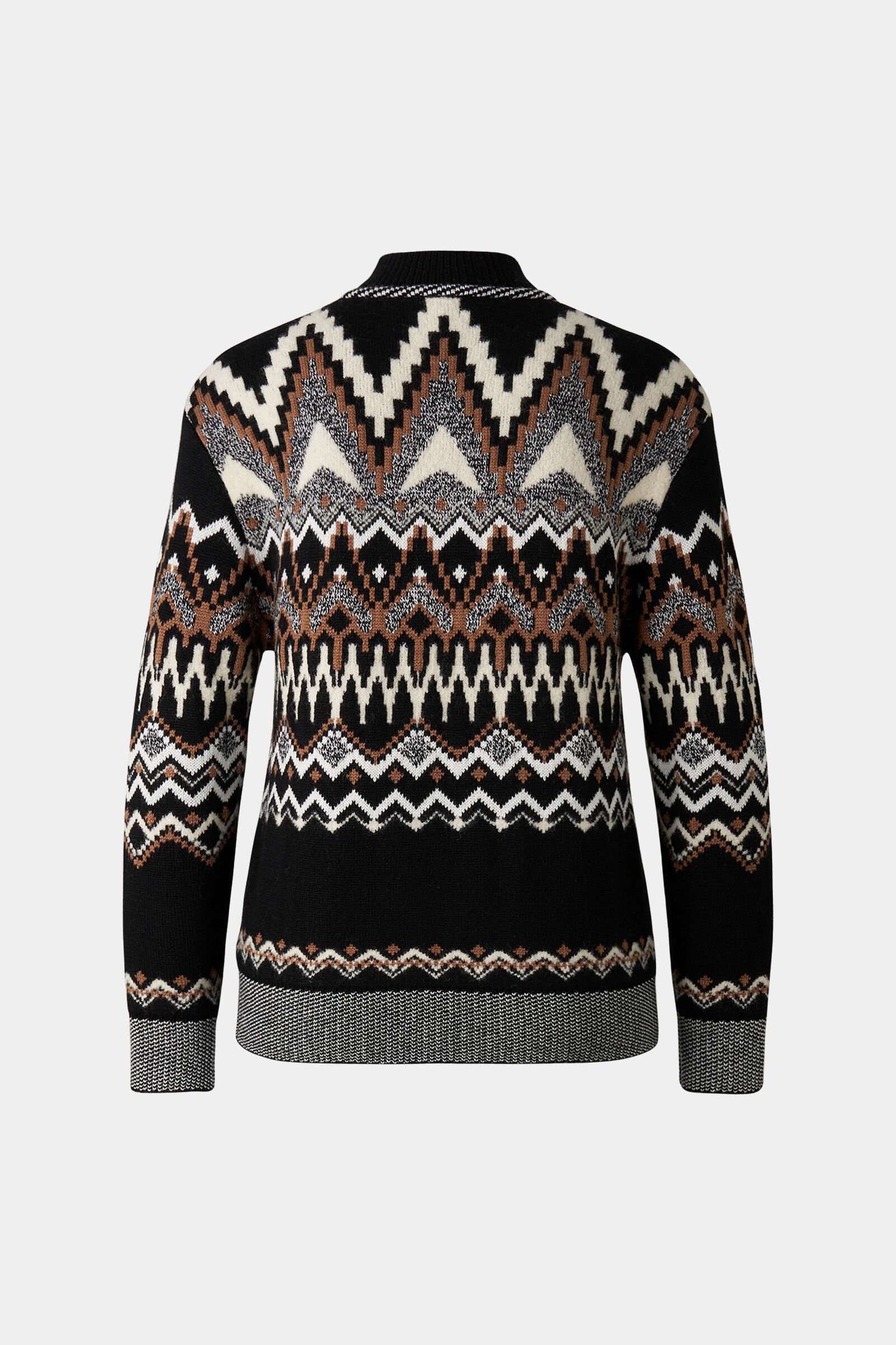 Avena Sweater in Black/Brown/Off-white - 5