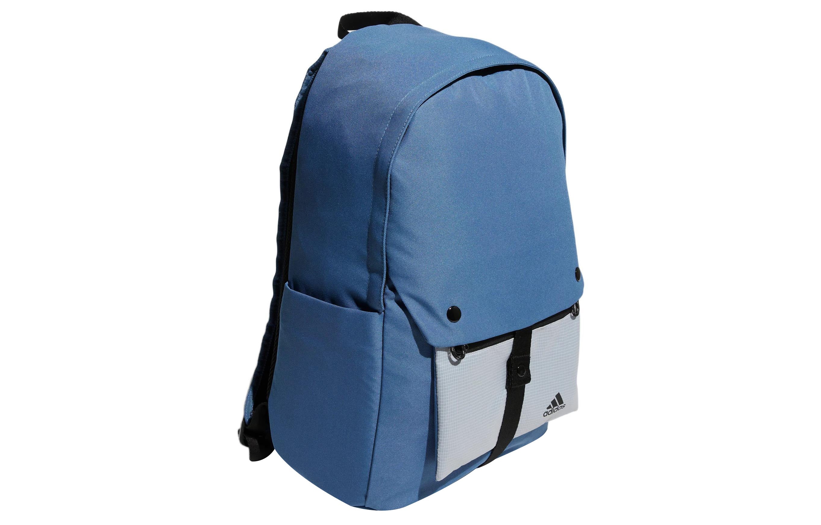 adidas Detachable Pocket Backpack Unisex Blue Gray Colorblock HR8170 - 2