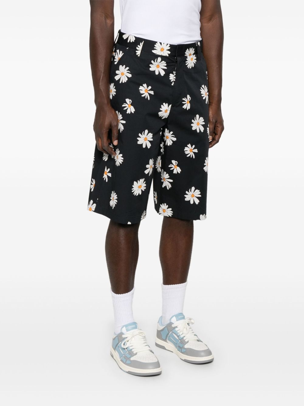 daisy-print shorts - 3