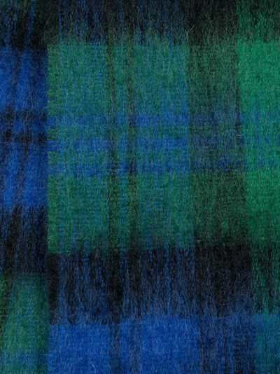 Mackintosh check-pattern fine-knit scarf outlook