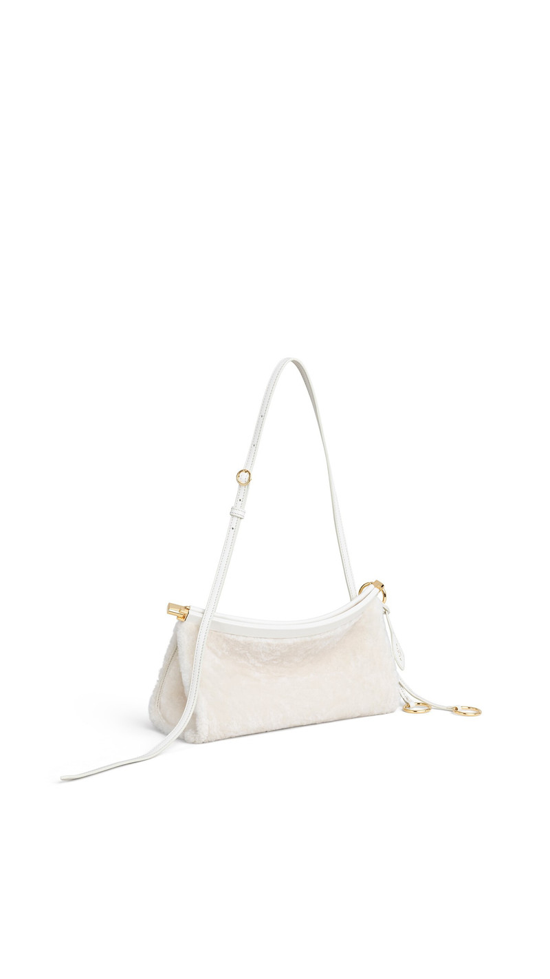 Alaïa LE CLICK EAST WEST SMALL BAG IN SHAVED SHEARLING outlook