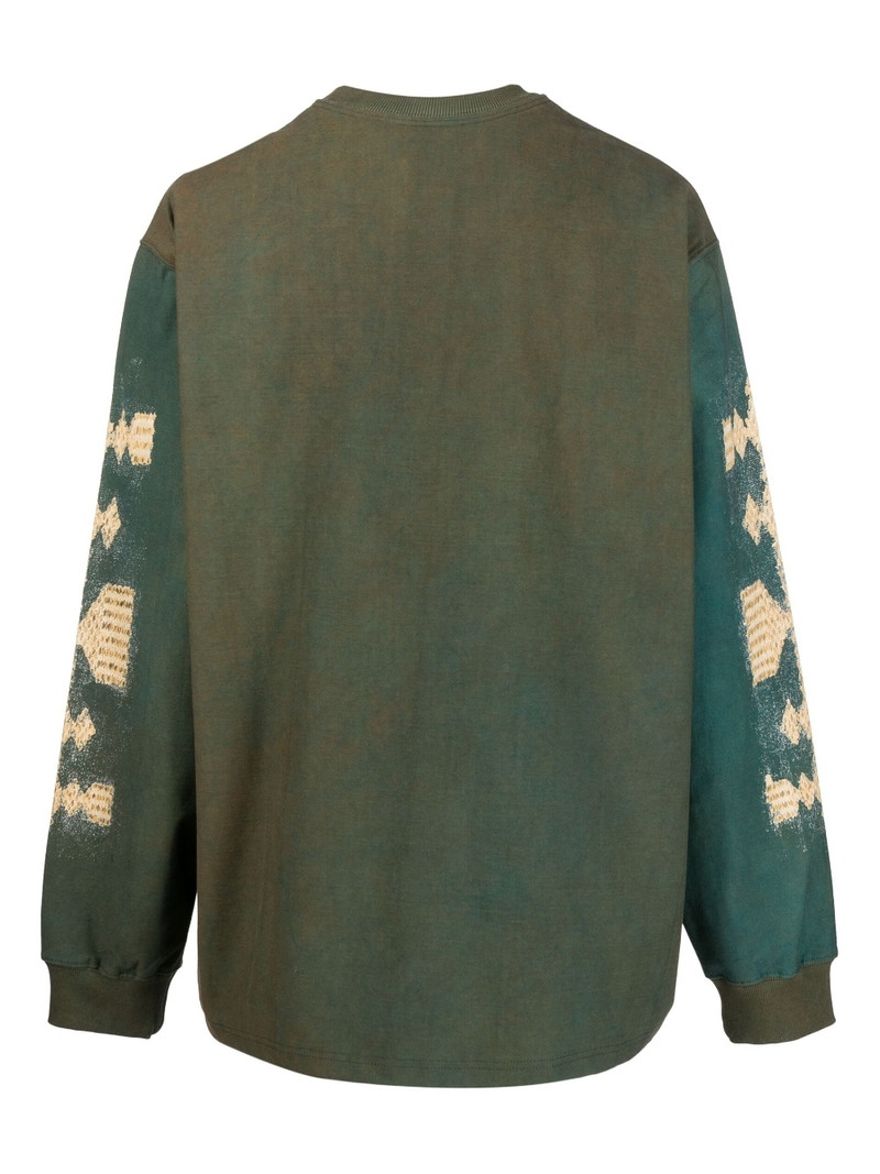 Song for the Mute logo-print long-sleeved sweatshirt outlook