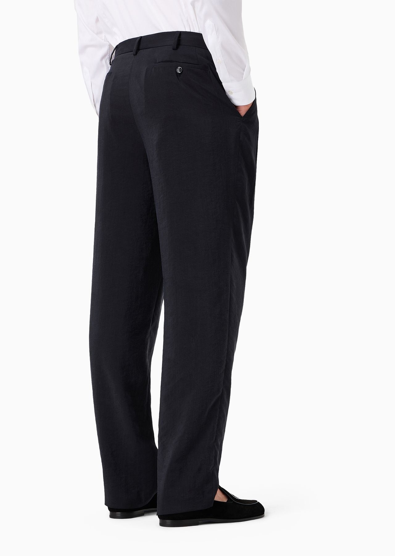 Two-dart trousers in silk-blend twill - 3