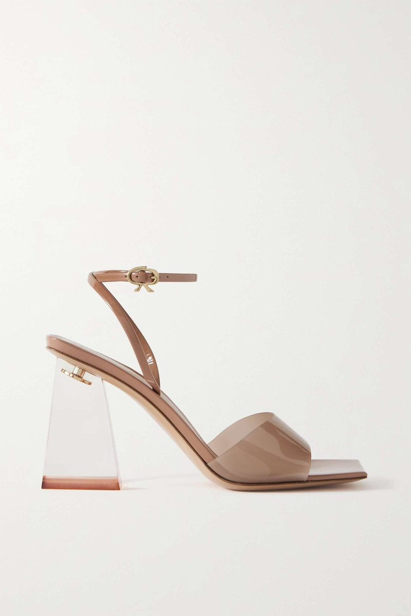 PVC and metallic leather sandals 1