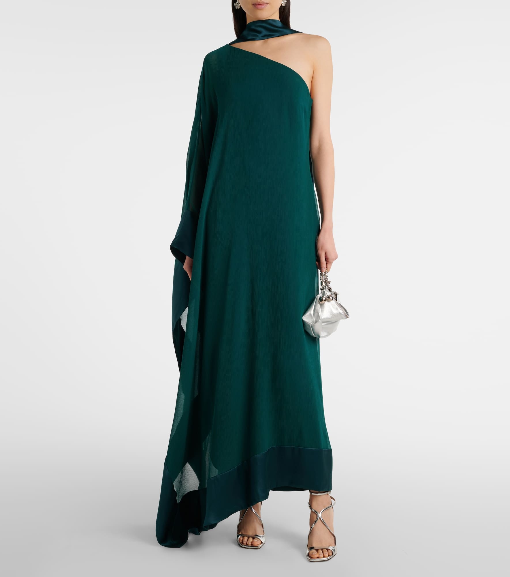 Betsy Spirito one-shoulder silk maxi dress - 2