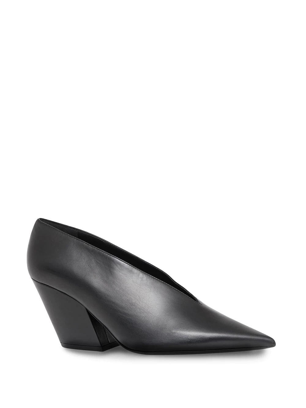 pointed leather pumps - 2