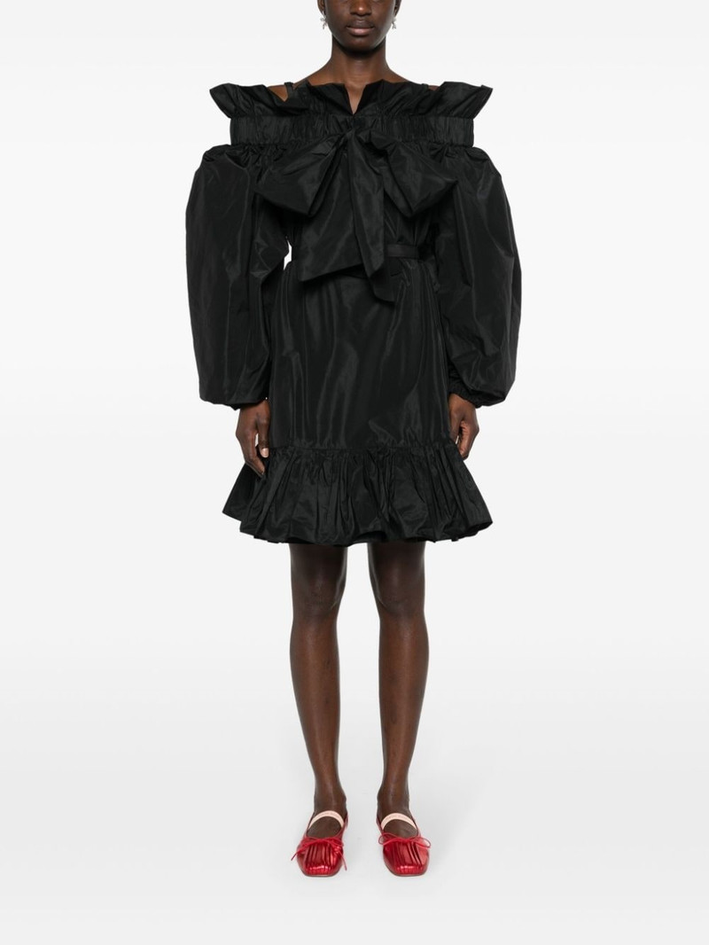 PATOU ruffled cold-shoulder minidress outlook
