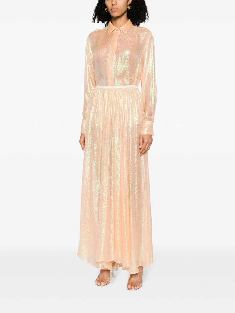 forte_forte iridescent semi-sheer textured shirt outlook