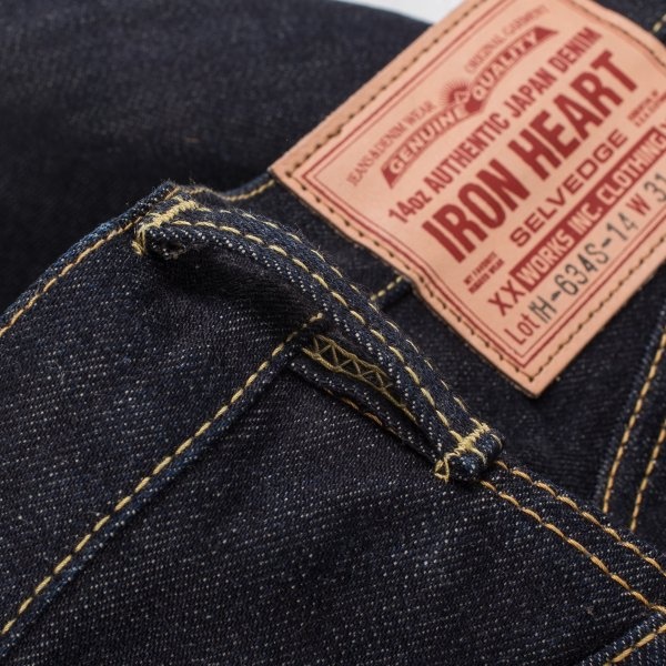 IH-634S-142 14oz Selvedge Denim Straight Cut Indigo - 9