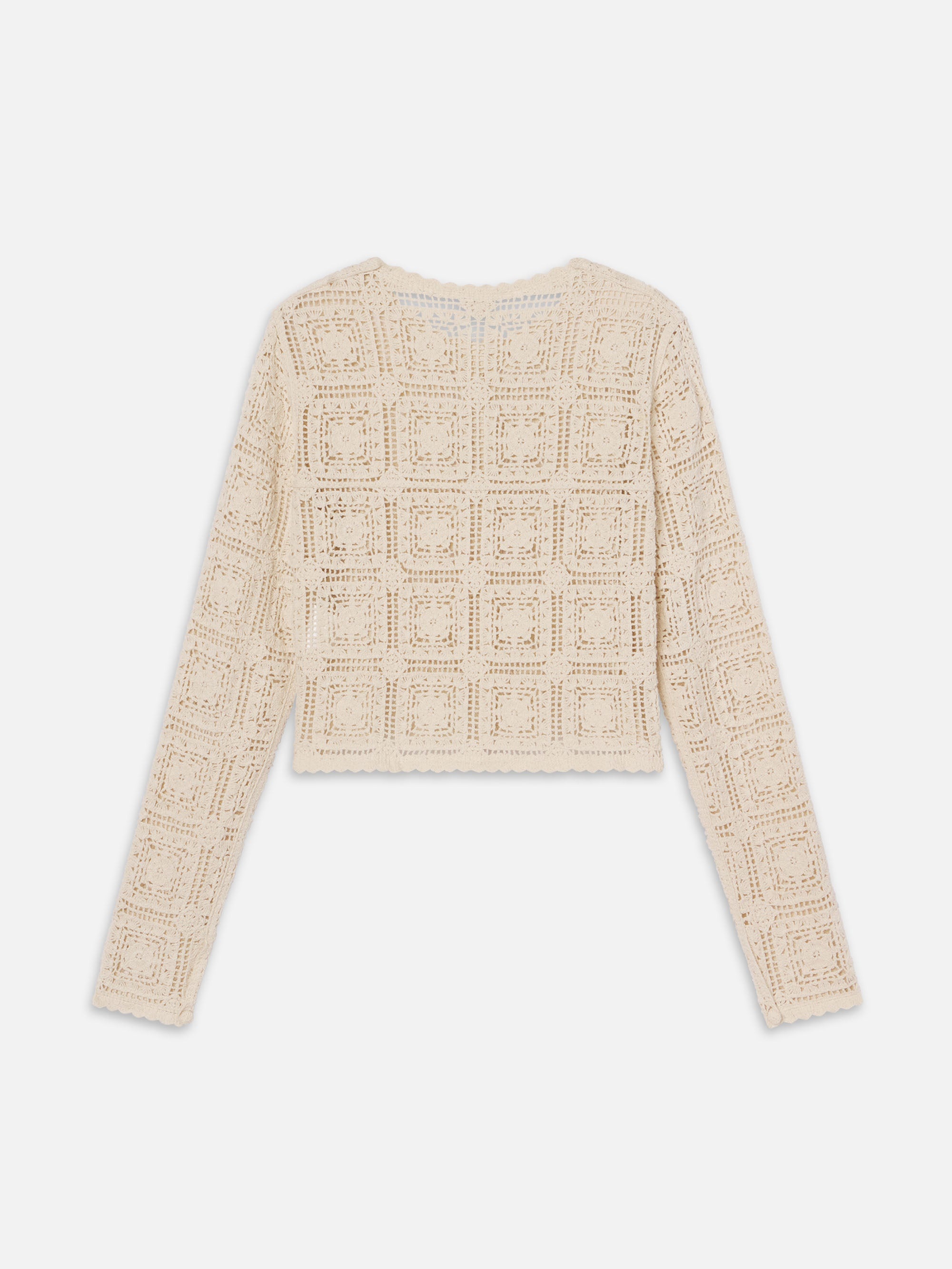 The Crochet Cardi in Cream - 5