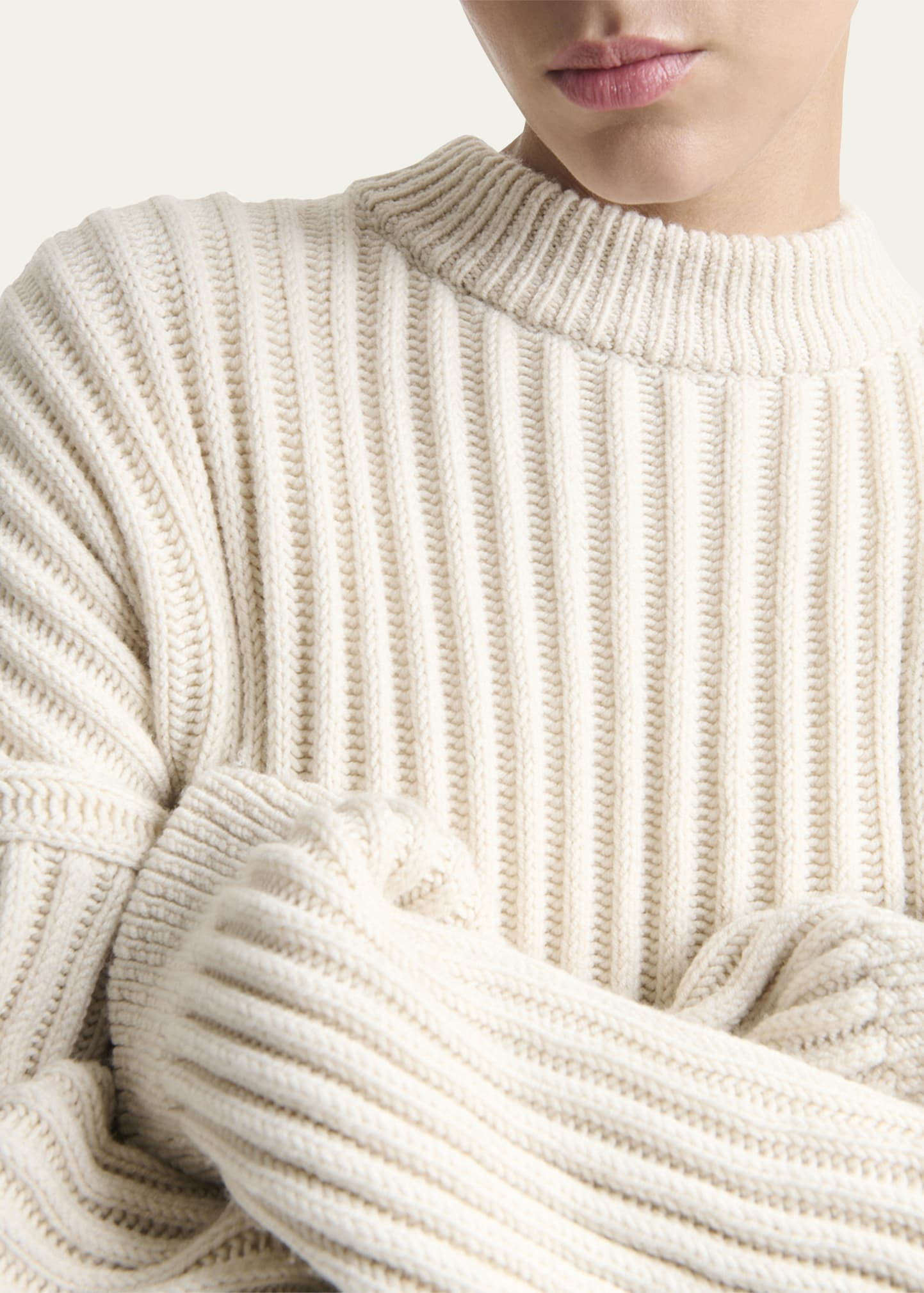 Bitsy Rib Crop Sweater - 5