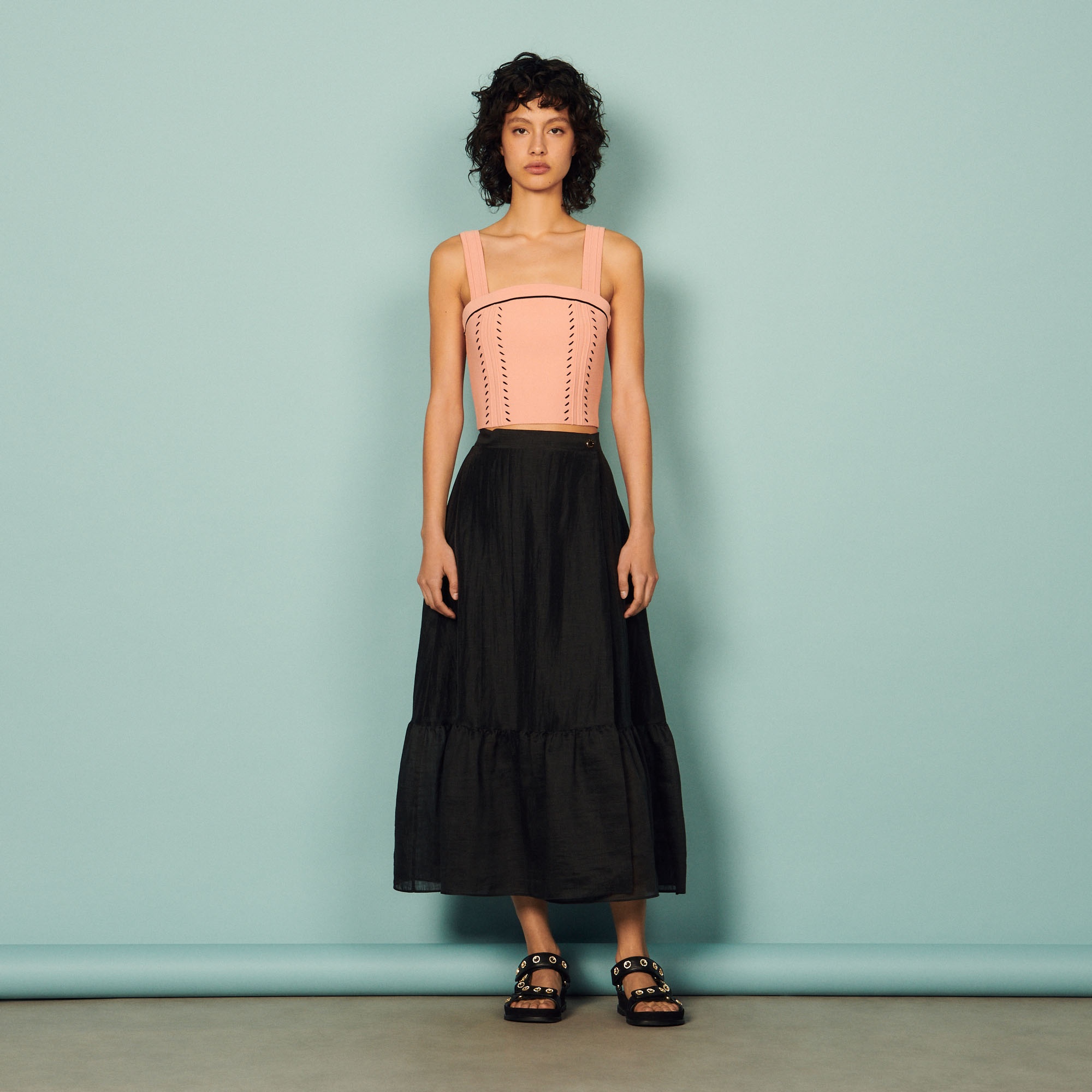 Wrapover ruffle skirt - 7