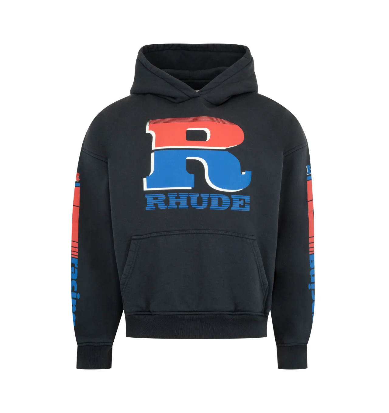 SPLIT PETROL LOGO HOODIE - 1