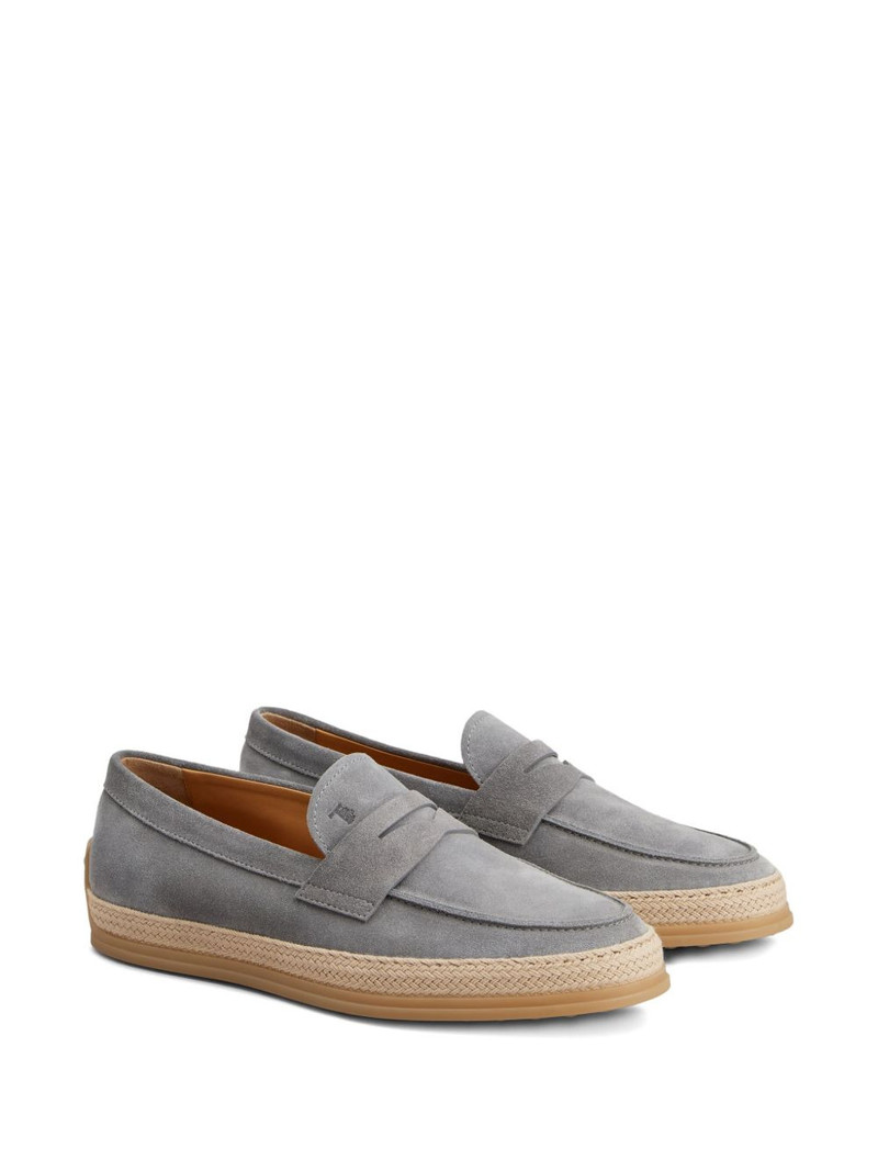 Tod's suede penny loafers outlook