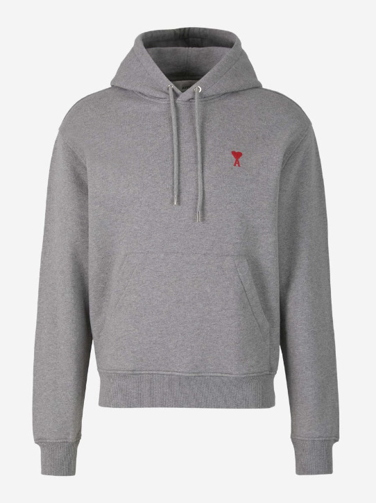 ✩ Ami ✩ White & Taupe Leather Low Top Walk Sneakers by AMI Paris on Sale