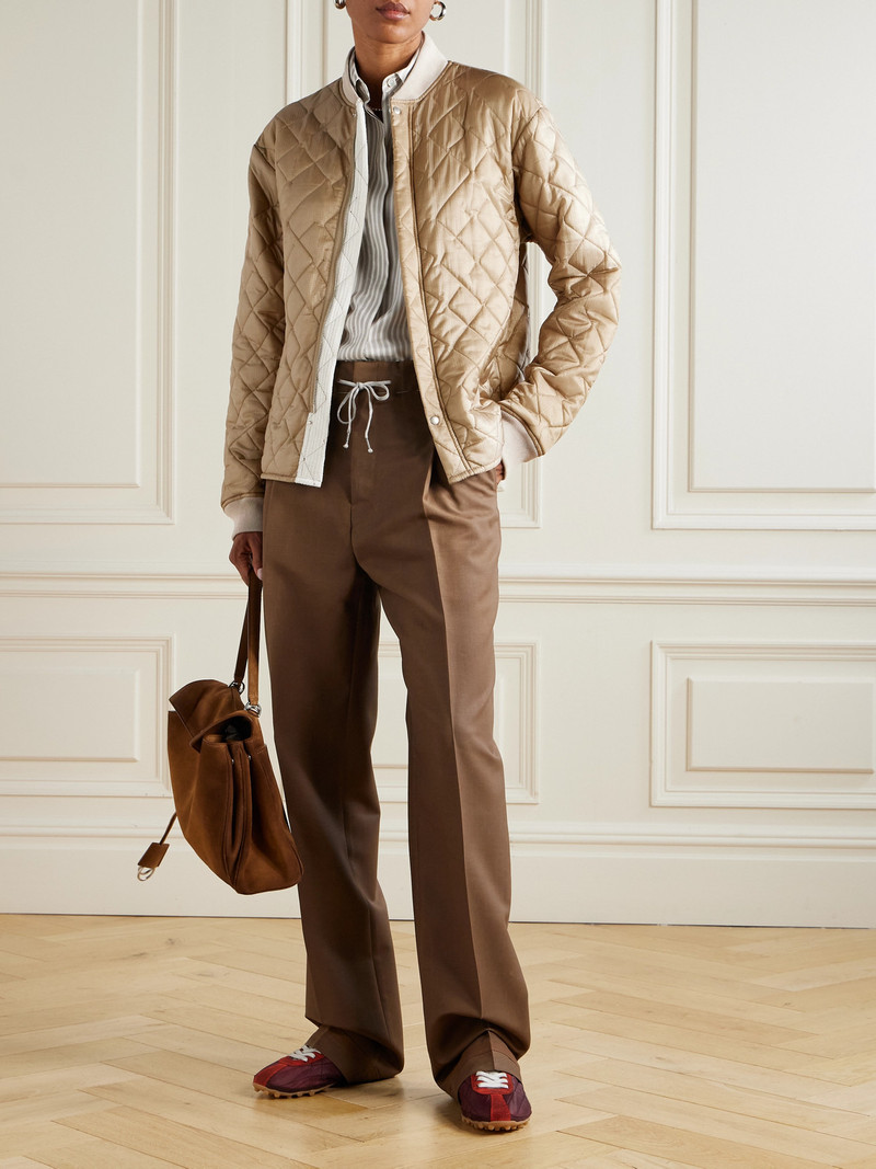 Maison Margiela Reversible Quilted Shell And Ribbed Cotton Jacket outlook