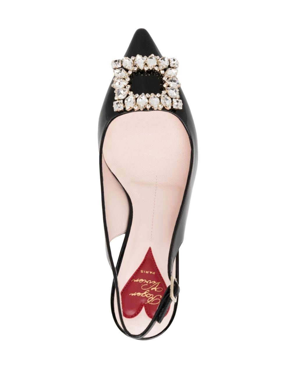 Virgule Strass crystal-buckle pumps - 4
